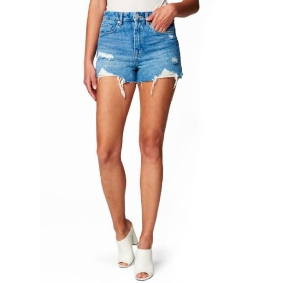 BlankNYC "The Barrow" High Rise Distressed Shorts Size 29 - Picture 1 of 14